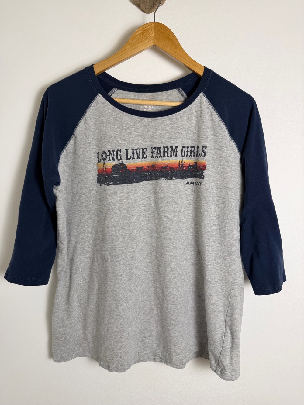 Ariat Long Live Farm Girls Raglan Tee